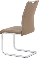 Jídelní židle DCL-411 LAT latte koženka / chrom