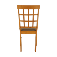 Židle, třešeň/látka slabě hnědá, GRID