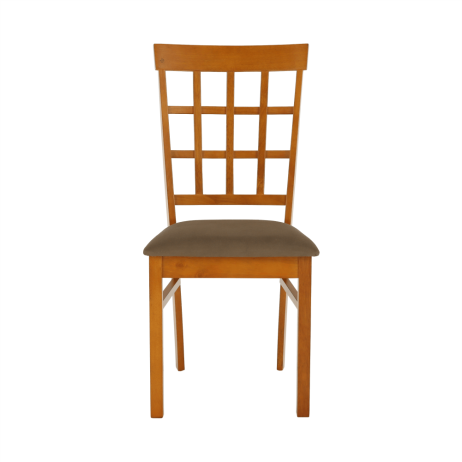 Židle, třešeň/látka slabě hnědá, GRID
