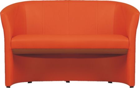 Dvojkřeslo, ekokůže oranžová, CUBA
