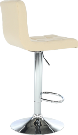 Barová židle KANDY NEW, béžová ekokůže/chrom