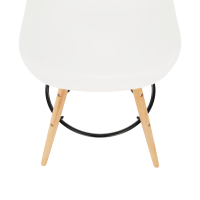 Barová židle CARBRY 2 NEW, bílá/buk