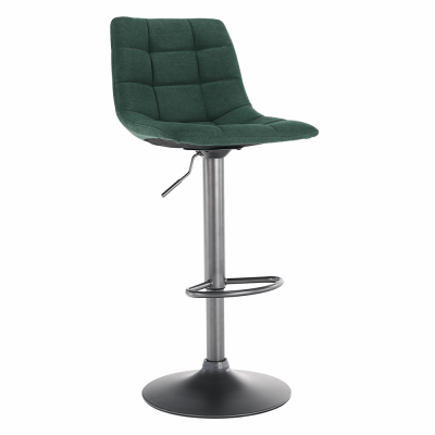Barová židle LAHELA, zelená / černá