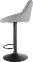 Barová židle TERKAN, šedá/černá