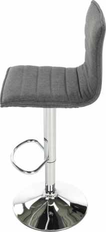 Barová židle PINAR, šedá / chrom