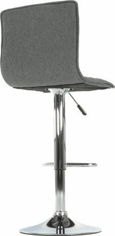 Barová židle PINAR, šedá / chrom