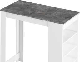Barový stůl AUSTEN, bílá / beton