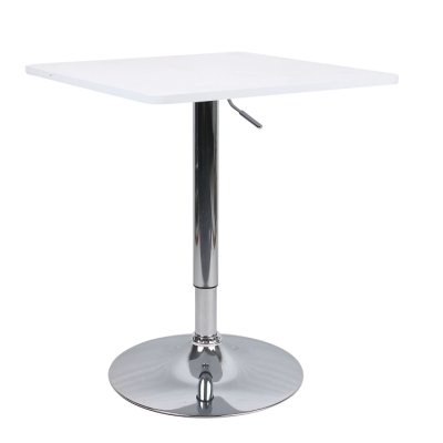 Barový stůl FLORIAN 2 NEW s nastavitelnou výškou, bílá