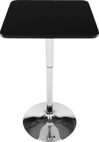 Barový stůl FLORIAN s nastavitelnou výškou, černá