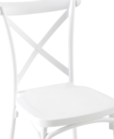 Bílá stohovatelná židle SAVITA