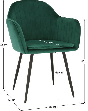 Designové křeslo ZIRKON, smaragdová velvet látka