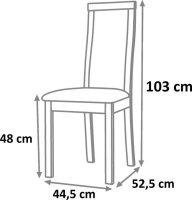 Jídelní židle Edina-dub