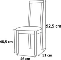 Jídelní židle Abril-ořech