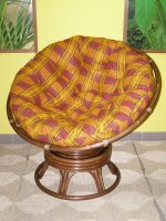 Houpací PAPASAN - tmavý - průměr 110 cm