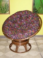 Houpací PAPASAN - tmavý - průměr 110 cm