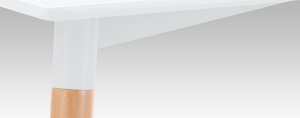 Jídelní stůl 120x80 cm, lak bílá / natural