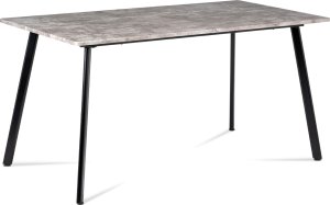 Jídelní stůl 150x80x76, MDF beton, kov matná černá