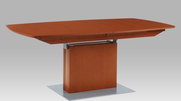 Jídelní stůl rozkládací 180+60x100x74 cm, barva třešeň