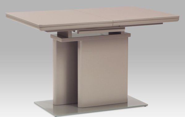Rozkládací jídelní stůl 120+40x80 cm, vysoký lesk barva lanýž
