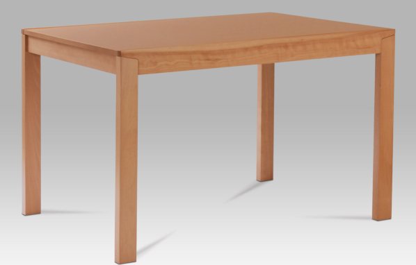 Rozkládací jídelní stůl, 120+44x80 cm, barva buk (T-4645)