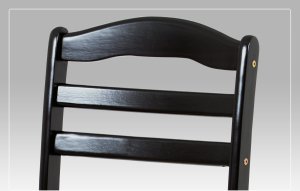 Jídelní židle, barva černá, potah béžový