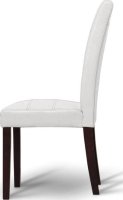 Jídelní židle, bílá / tmavý ořech, RORY 2 NEW