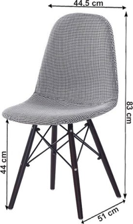 Jídelní židle, černá / bílá, AMPERA New