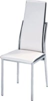 Jídelní židle, ekokůže bílá/černá, ZORA