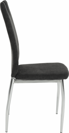 Jídelní židle, hnědošedá látka / chrom, OLIVA NEW