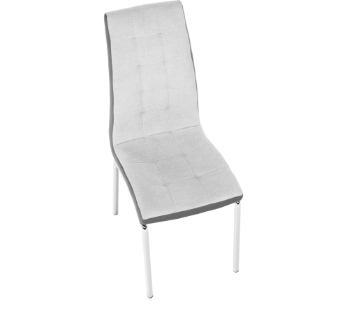 Jídelní židle, šedá / chrom, GERDA