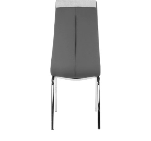 Jídelní židle, šedá / chrom, GERDA