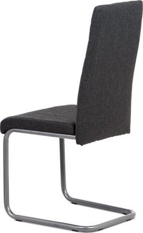 Jídelní židle, šedá látka, kov matný antracit