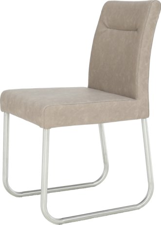 Jídelní židle, šedohnědá ekokůže s efektem broušené kůže, INDRA typ 2
