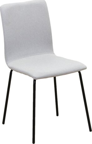 Jídelní židle, světle šedá / černá, RENITA