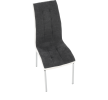 Jídelní židle, tmavě šedá / bílá, GERDA NEW