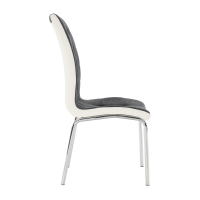 Jídelní židle, tmavě šedá / bílá, GERDA NEW