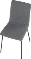 Jídelní židle, tmavě šedá / černá, RENITA