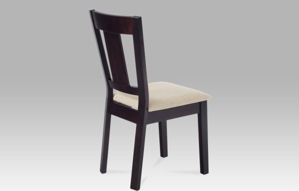 Jídelní židle, wenge / potah krémový