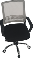 Kancelářská židle APOLO, síťovina šedohnědá taupe/látka černá