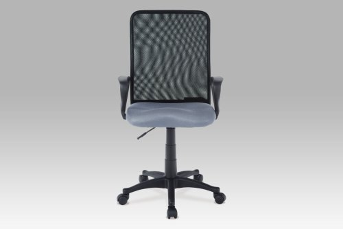Kancelářská židle, látka MESH šedá / černá, plyn.píst