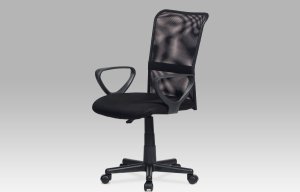 Kancelářská židle, mesh černá, výškově nastavitelná