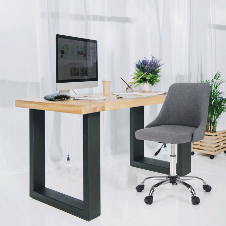 Kancelářská židle EDIZ, šedá / chrom