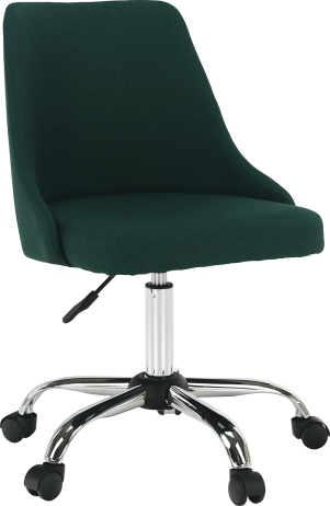 Kancelářská židle EDIZ, smaragdová/chrom