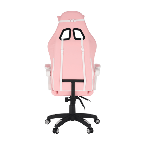 Kancelářské/herní křeslo PINKY, růžová/bílá