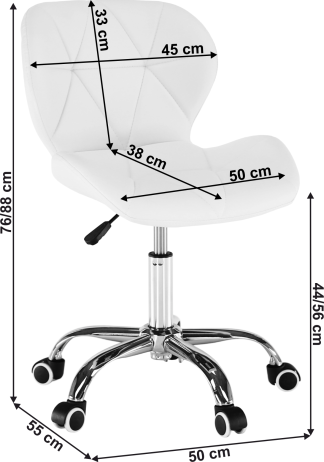 Kancelářské křeslo ARGUS, bílá/chrom