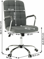 Kancelářské křeslo MORGEN, šedá