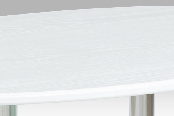 Konferenční stolek 90x55x42 cm, 3D folie/mléčné sklo/leštěný nerez
