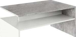 Konferenční stolek DAMOLI, beton / bílý