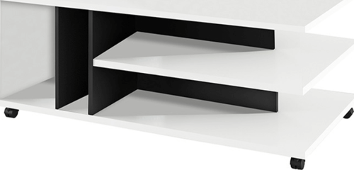 Konferenční stolek DASTI, bílá/černá