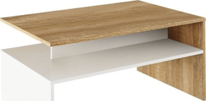 Konferenční stolek DAMOLI, dub sonoma / bílý